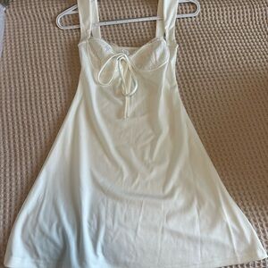 White slip dress